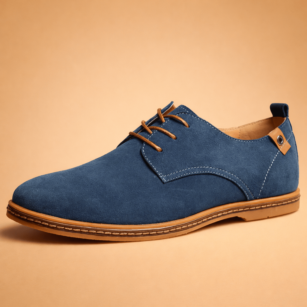 Men's lace-up oxford shoes featuring a padded insole, crafted from vegan leather, suitable for both casual and formal occasions. 0